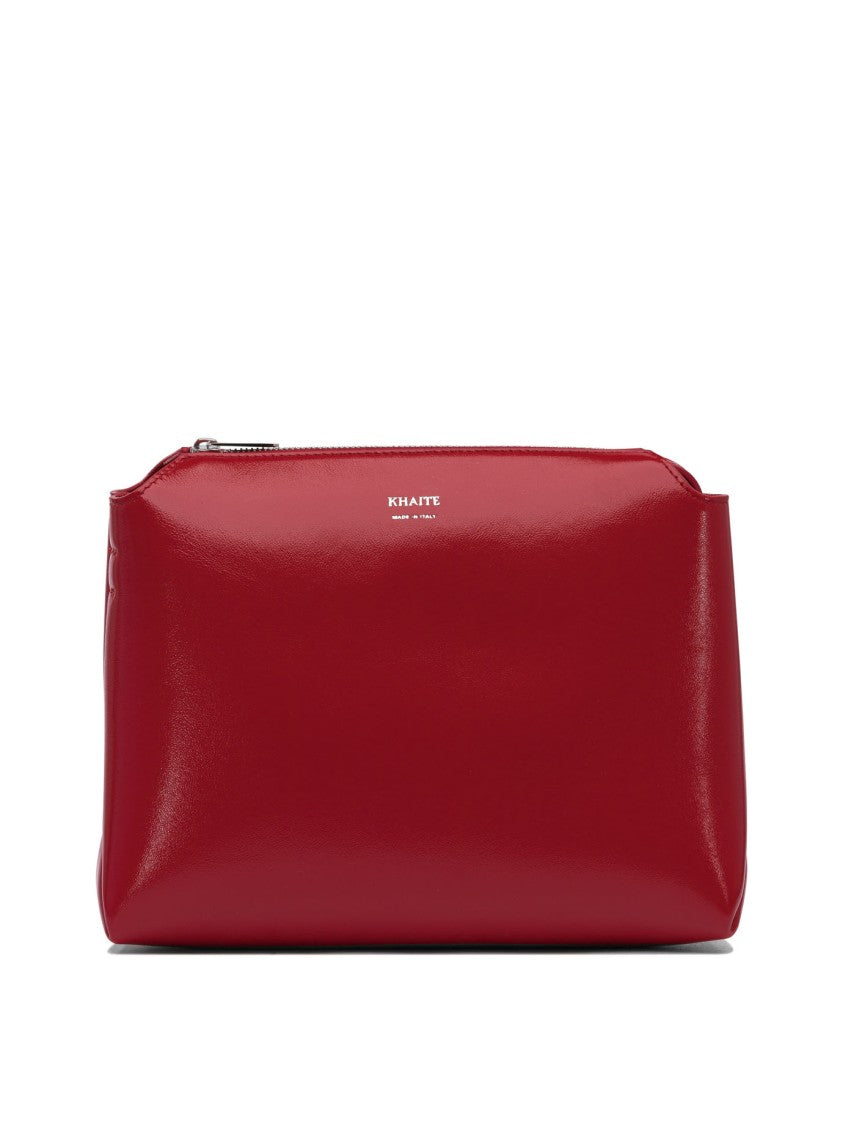 Khaite Calfskin Crossbody Bag With Glossy Finish