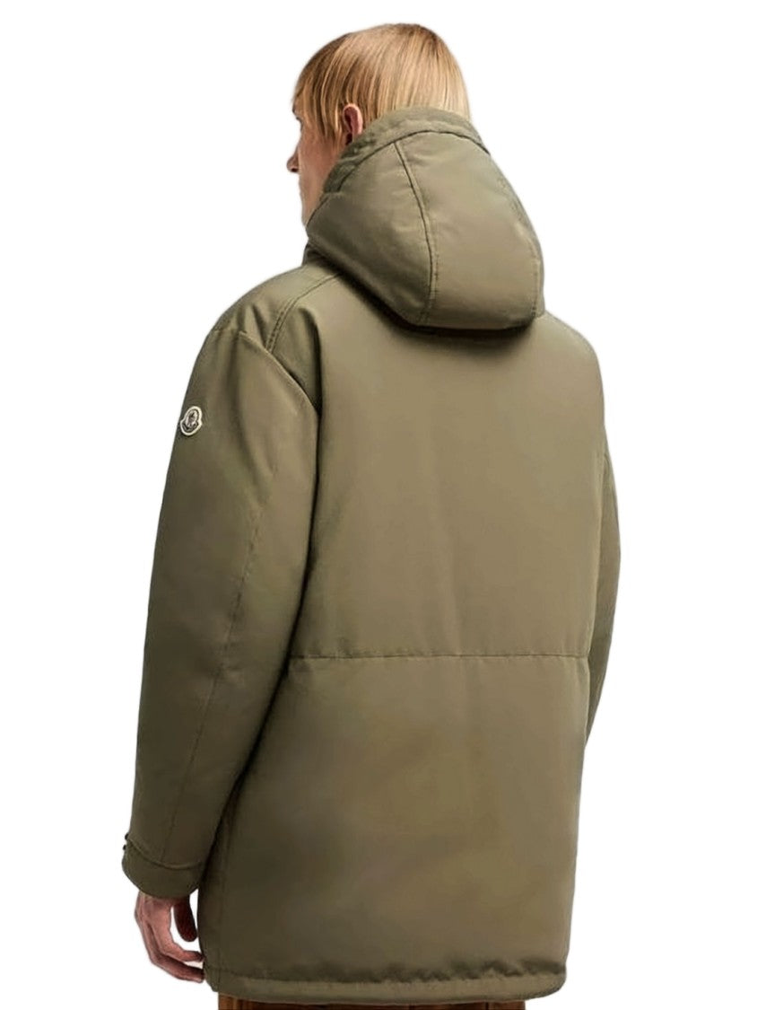 Moncler Matte Olive Green Down Jacket