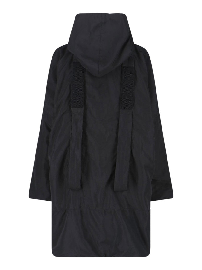 Kimono Rain Green Reversible No-Rain Hooded Outerwear Parka