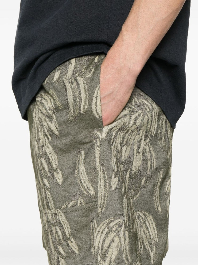 Jacquemus Light Beige Elasticated Waistband Cotton Shorts