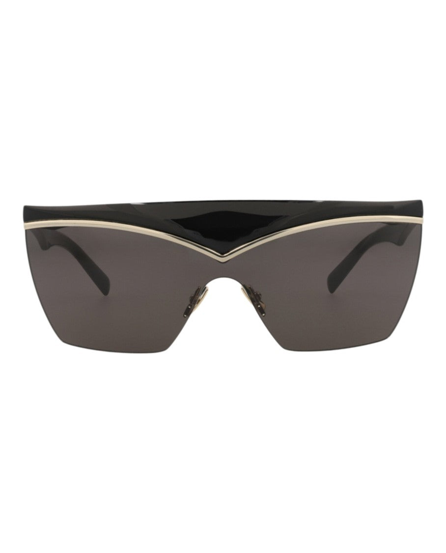 Saint Laurent Shield-Frame Injection Sunglasses