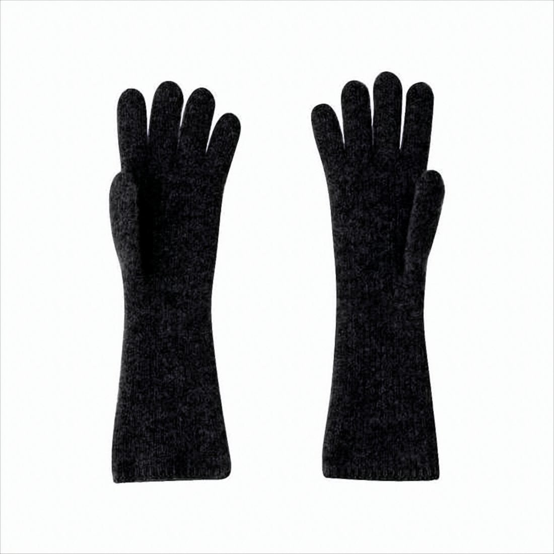 Jacquemus Textured Long Gloves With Subtle Logo Detail