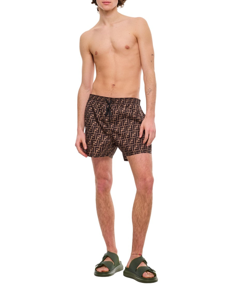 Fendi Ff Allover Swimshort