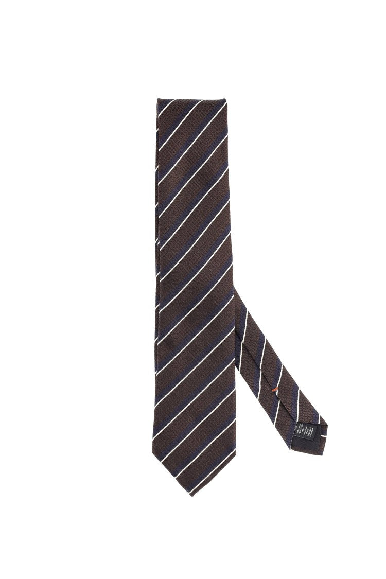 Zegna Regimental Pure Silk Tie