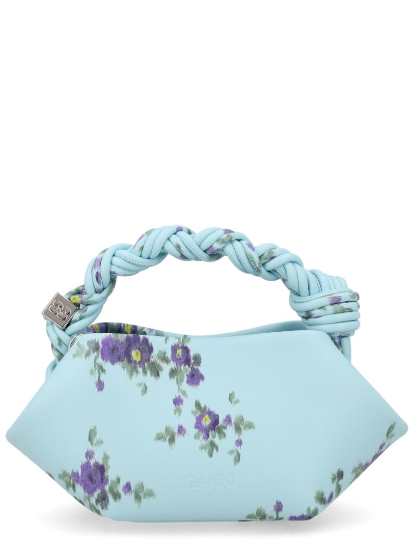 Ganni Mini Geometric Braided Handle Handbag
