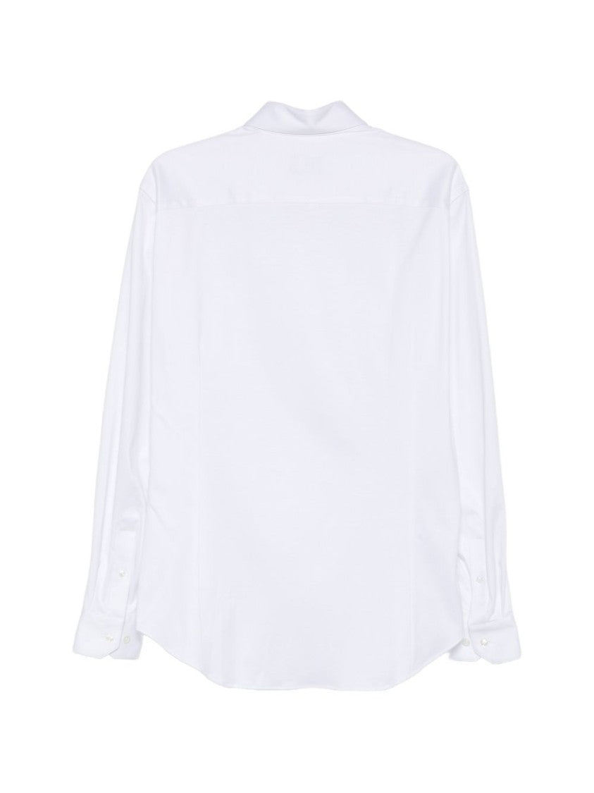 Giorgio Armani White Classic Button-Down Pointed Shirt