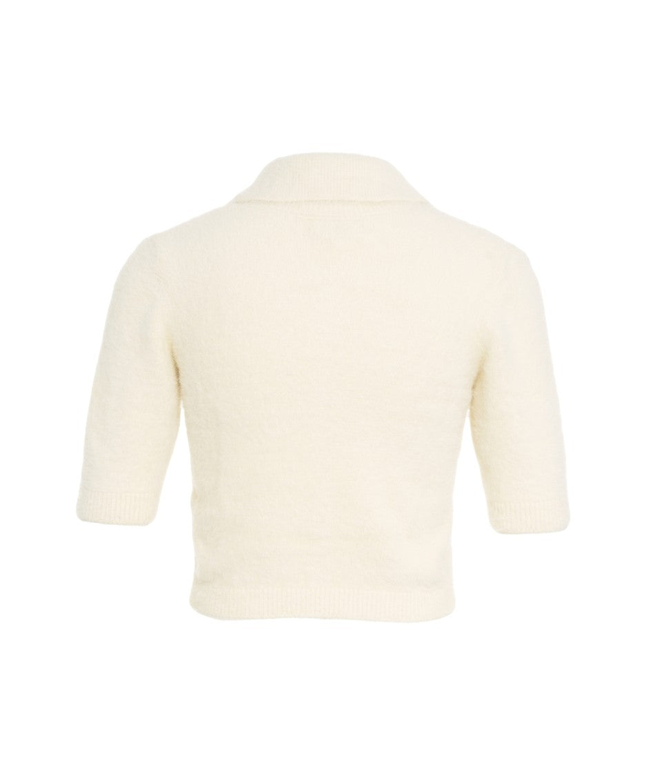 Elisabetta Franchi Short-Sleeve Knit Cardigan