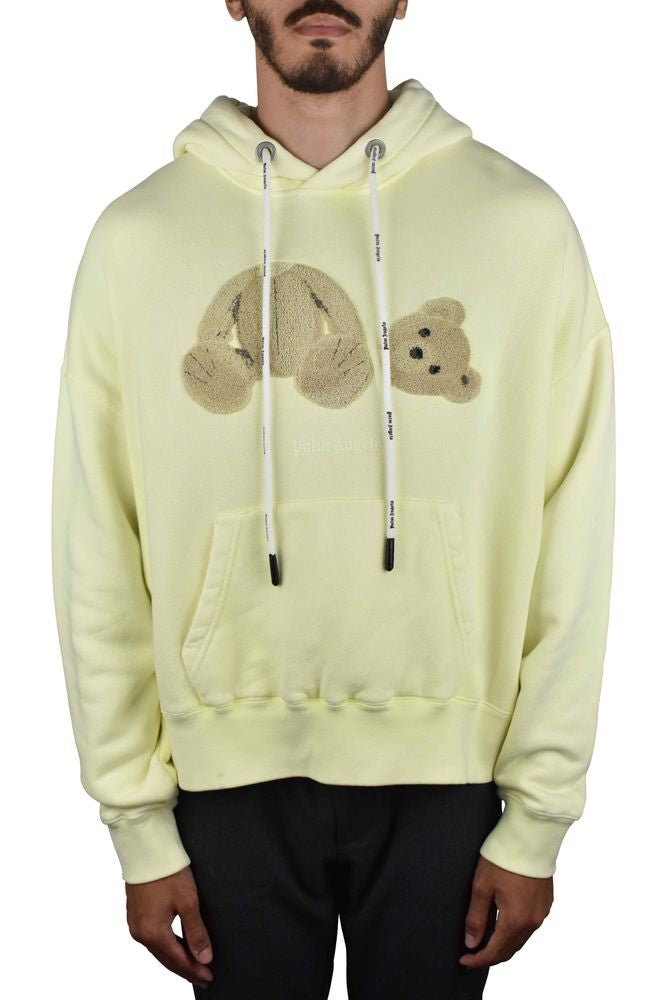 Palm Angels Pastel Yellow Hooded Sweatshirt