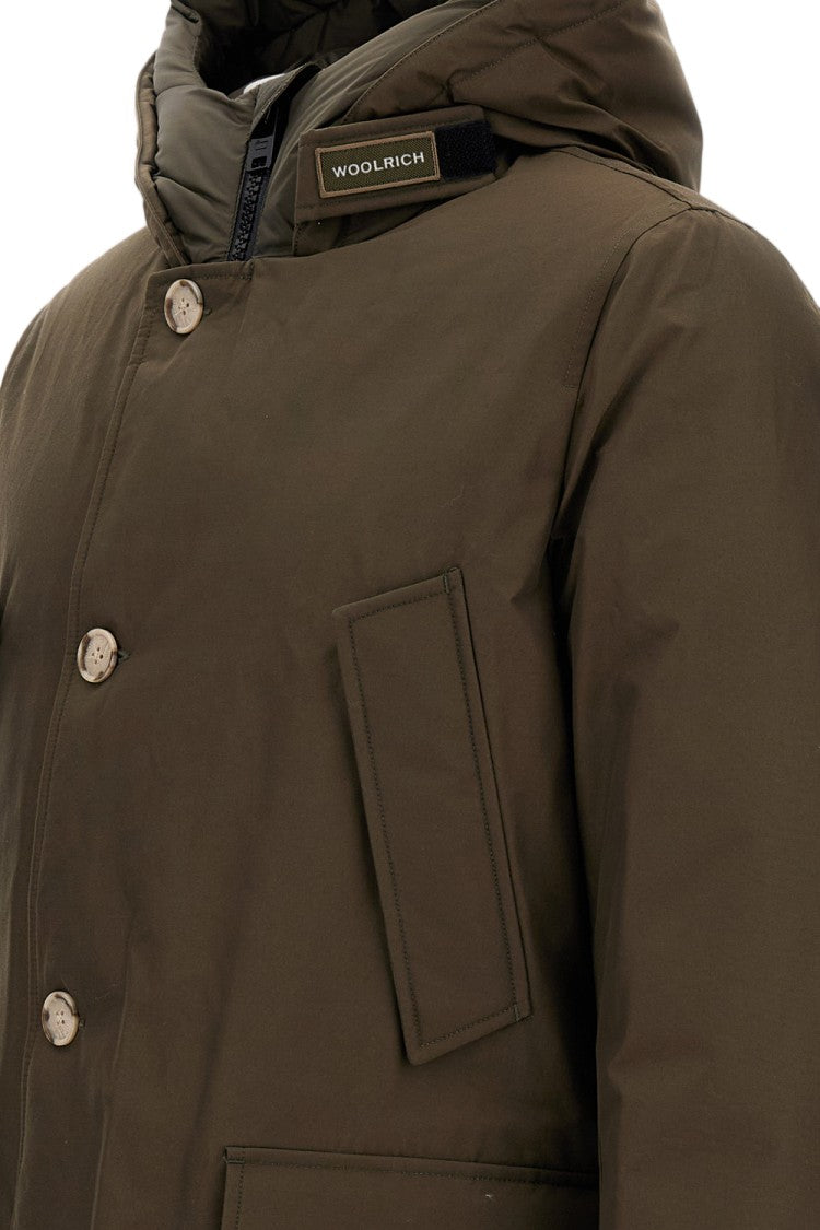 Woolrich Green Artic Hooded Multi-Pocket Parka