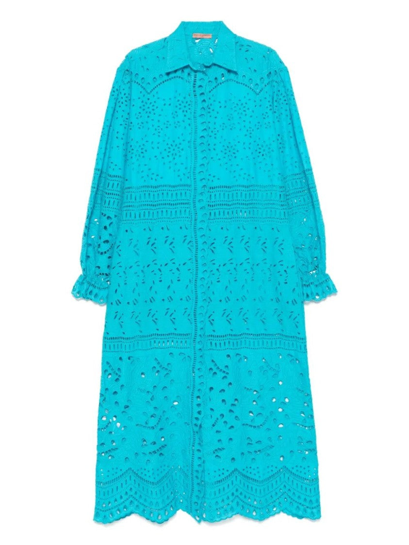 Ermanno Scervino Intricate Cut-Out Long Kaftan