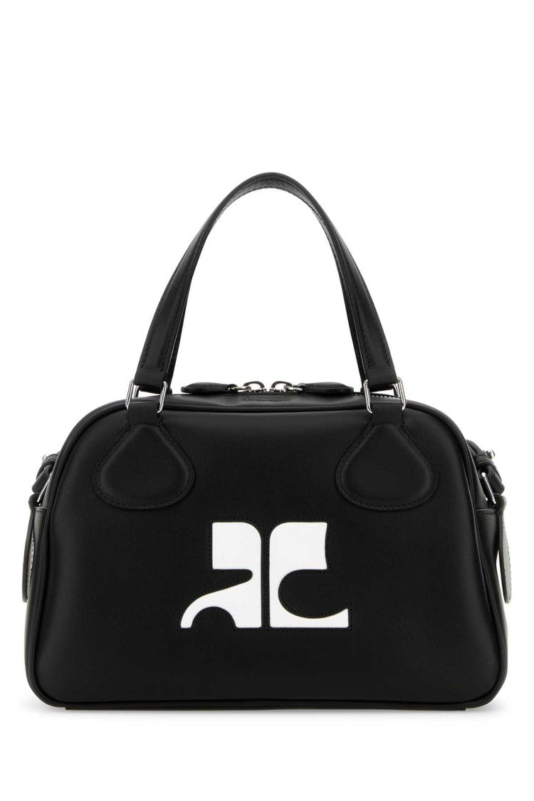 Courrèges Black Leather Reedition Handbag
