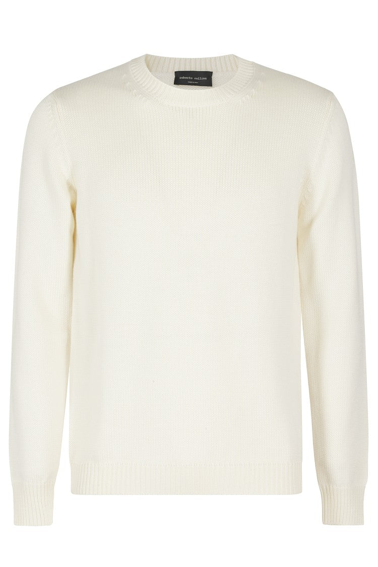 Roberto Collina Crew Neck Merino Wool Sweater