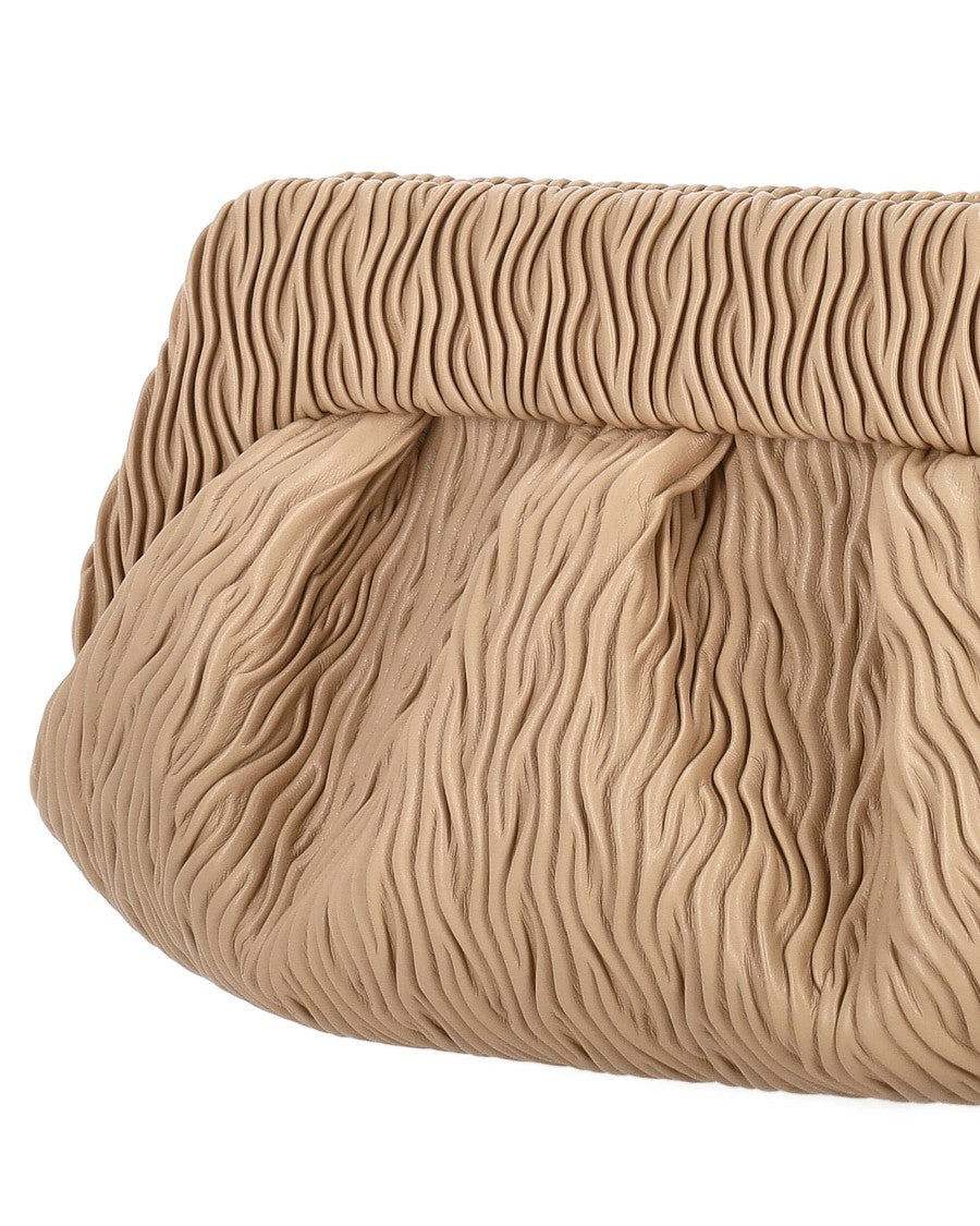 Themoirè Compact Vegan Baguette Bag With Adjustable Strap And Magnetic Closure