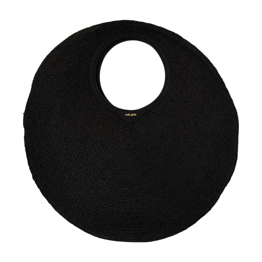 Cult Gaia Amun Bag - Raffia - Black