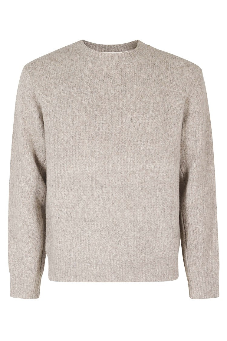 Sunflower Textured Knit Sweater With Relaxed Fit And Round Neckline