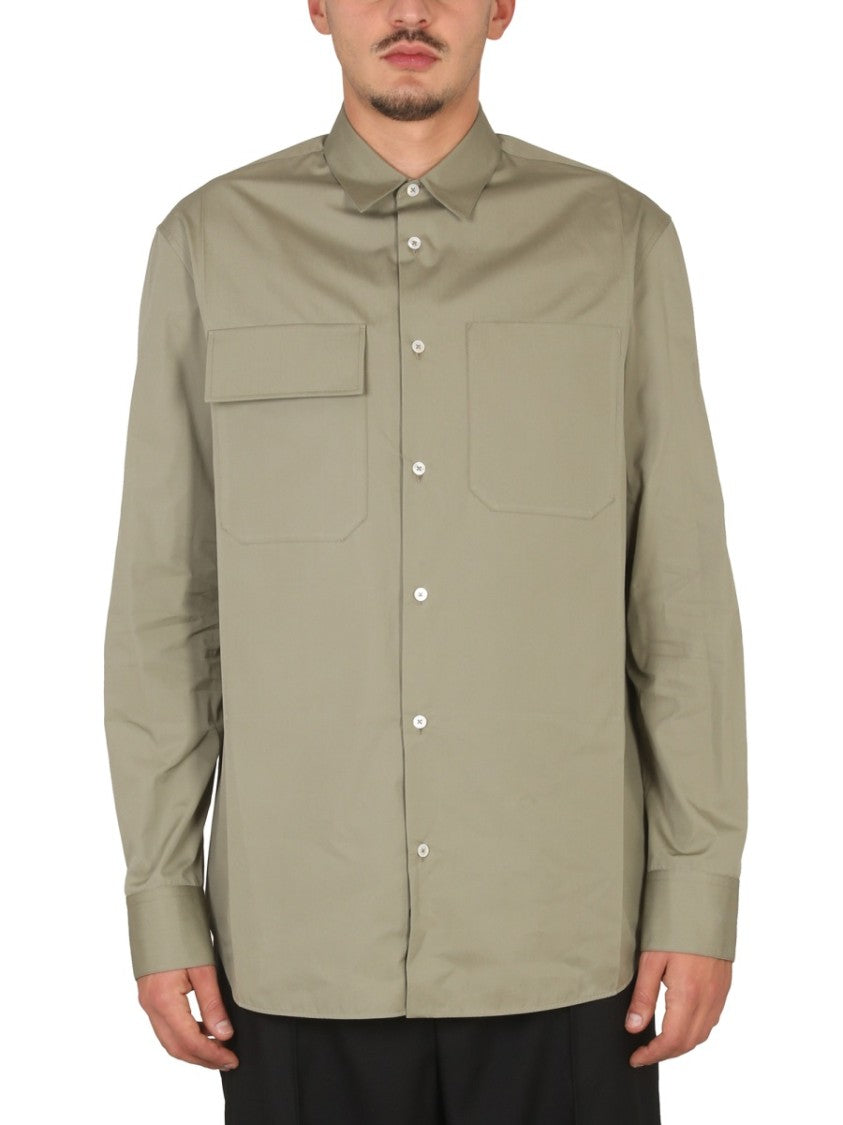 Jil Sander Relaxed Fit Button-Down Poplin Shirt