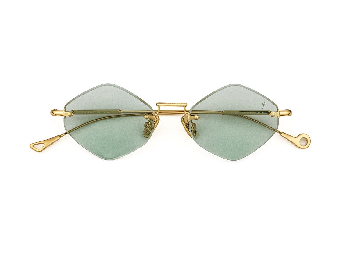 Eyepetizer Gold Empire Metal Geometric Sunglasses