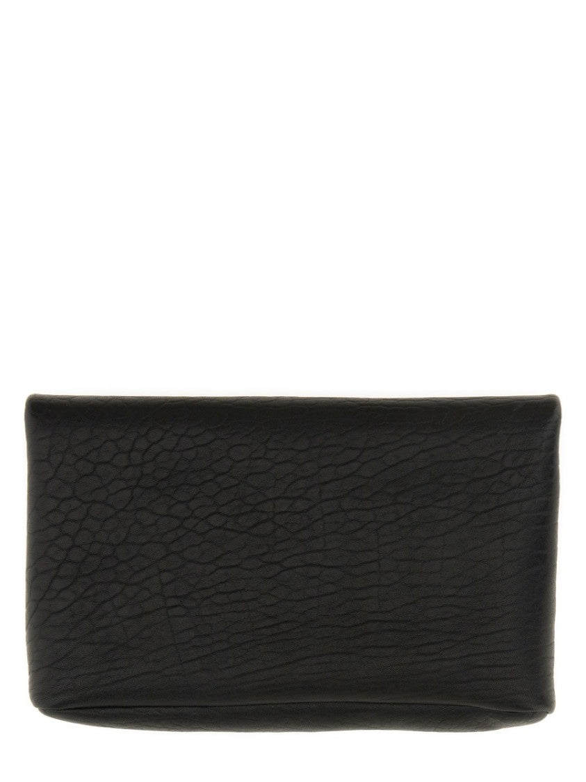 Saint Laurent Pochette Envelope Cassandre Large With Textured Leather And Signature Emblem