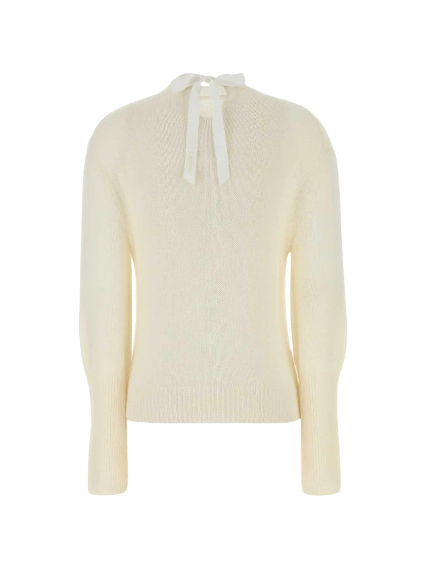 Lanvin Gros-Grain Knot Detail Cashmere Sweater