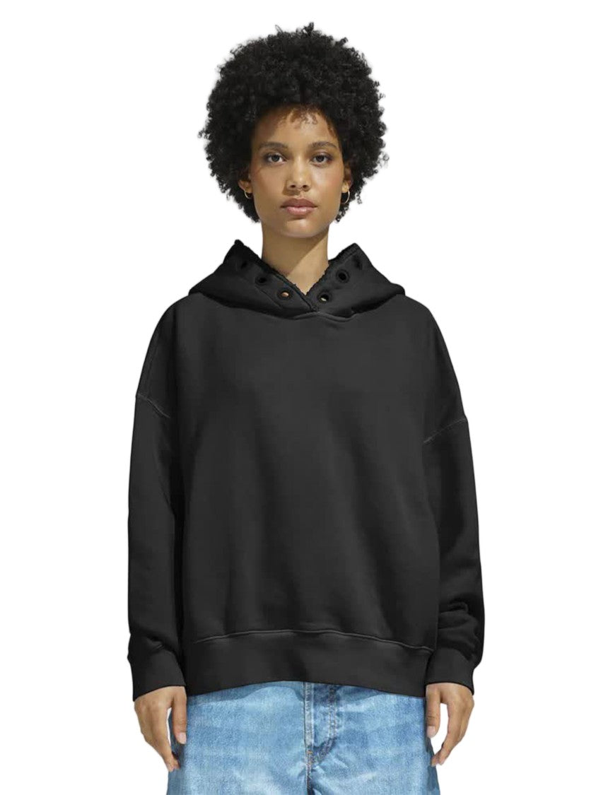 Khrisjoy Black Felpa Oversized Dropped Hoodie