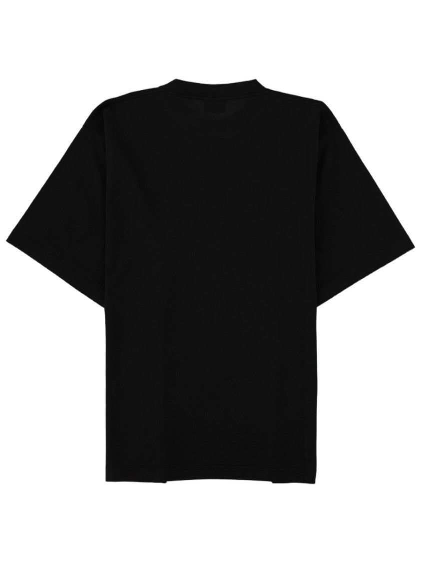 Balenciaga Graphic Print Distressed Oversized Cotton T-Shirt