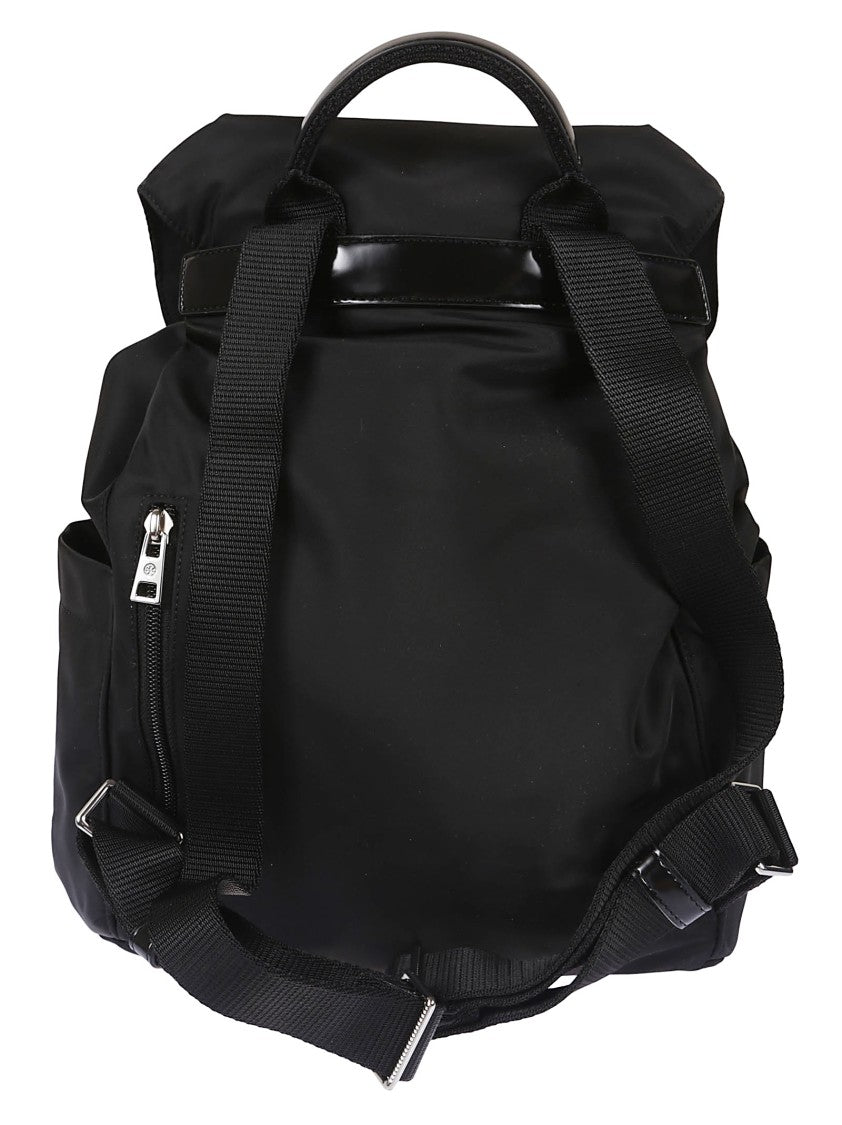 Tory Burch Virginia Nylon Backpack With Flap Closure