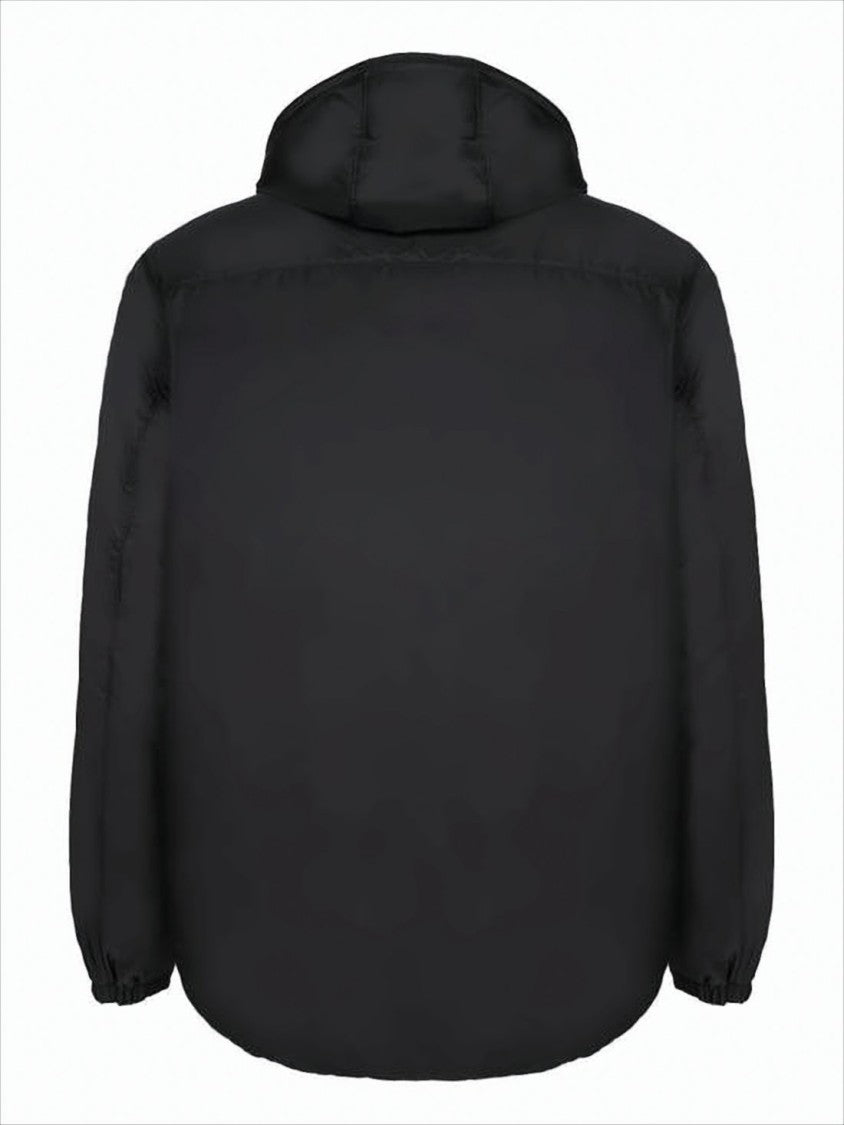 Prada Matte Finish Padded Jacket With Hood