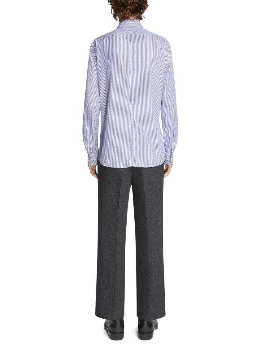 Dries Van Noten Button-Down Men's Shirt With Structured Collar