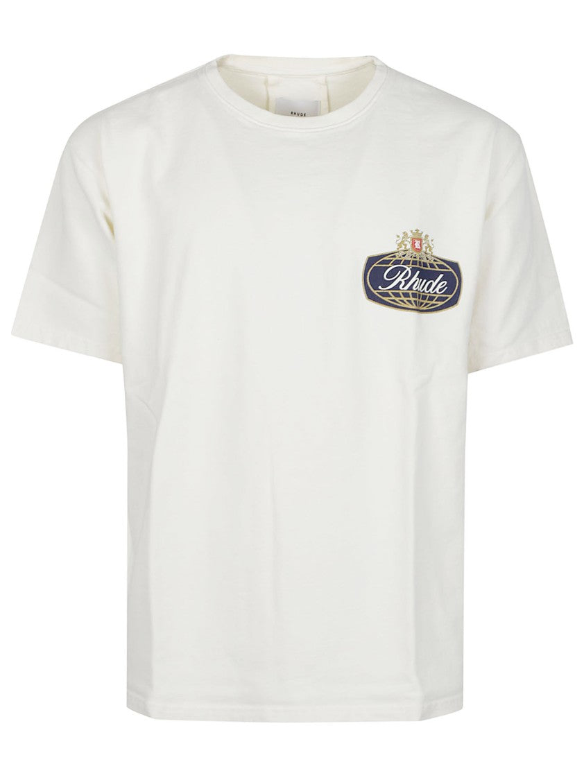Rhude Safari Crest Graphic Cotton T-Shirt