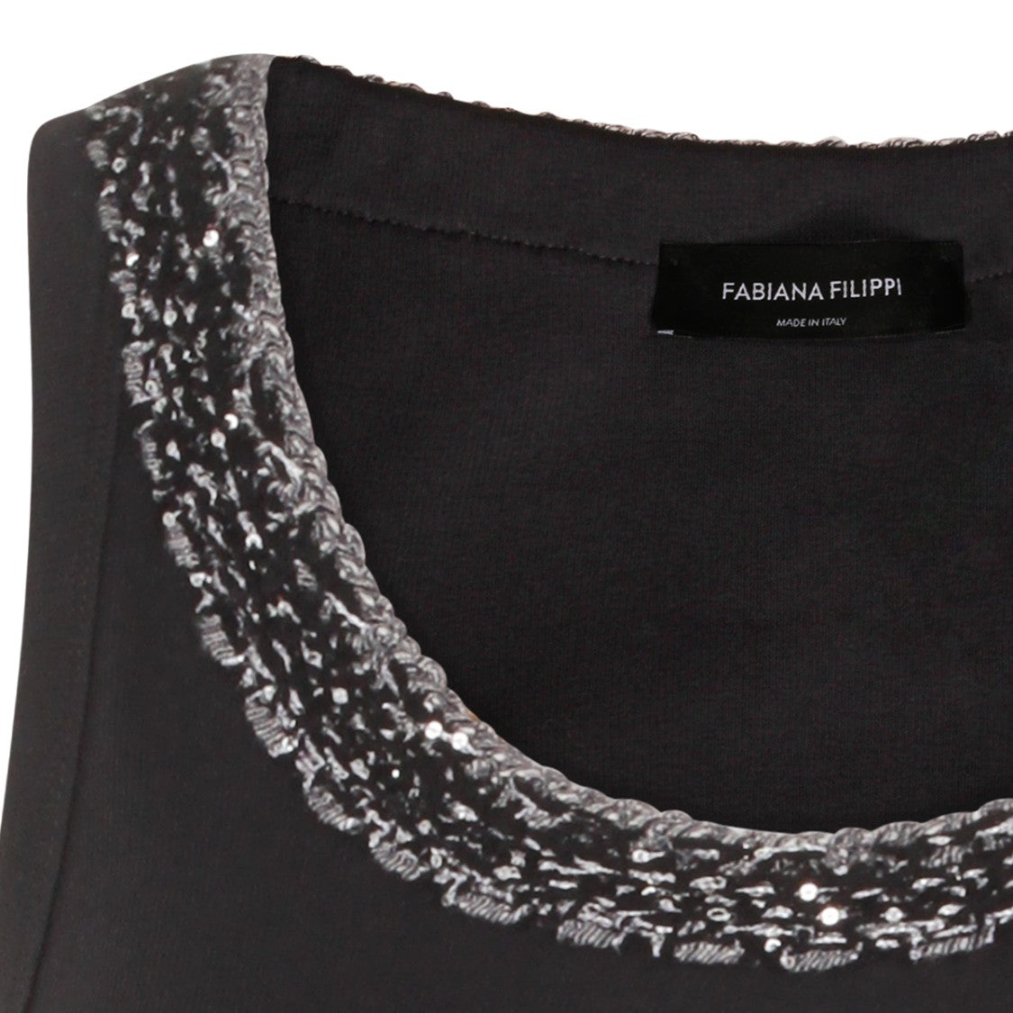 Fabiana Filippi Navy Cotton Top