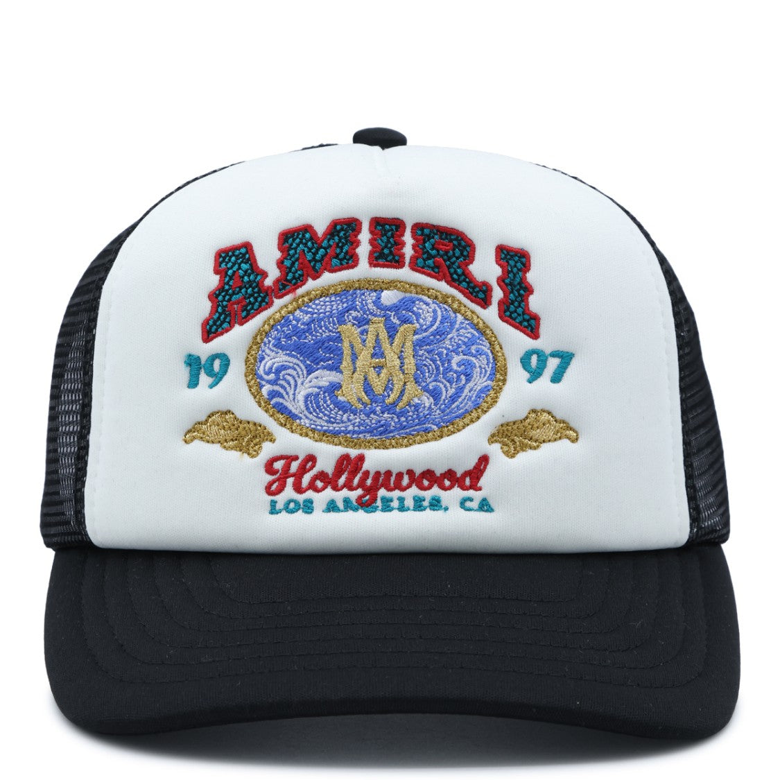 Amiri Embroidered Trucker Hat With Bold Designs