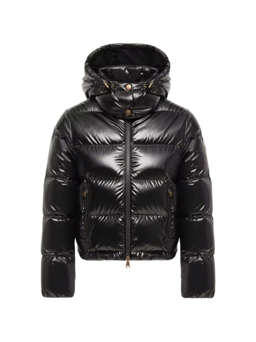 Moncler Cropped Quilted Puffer Jacket With Adjustable Hood