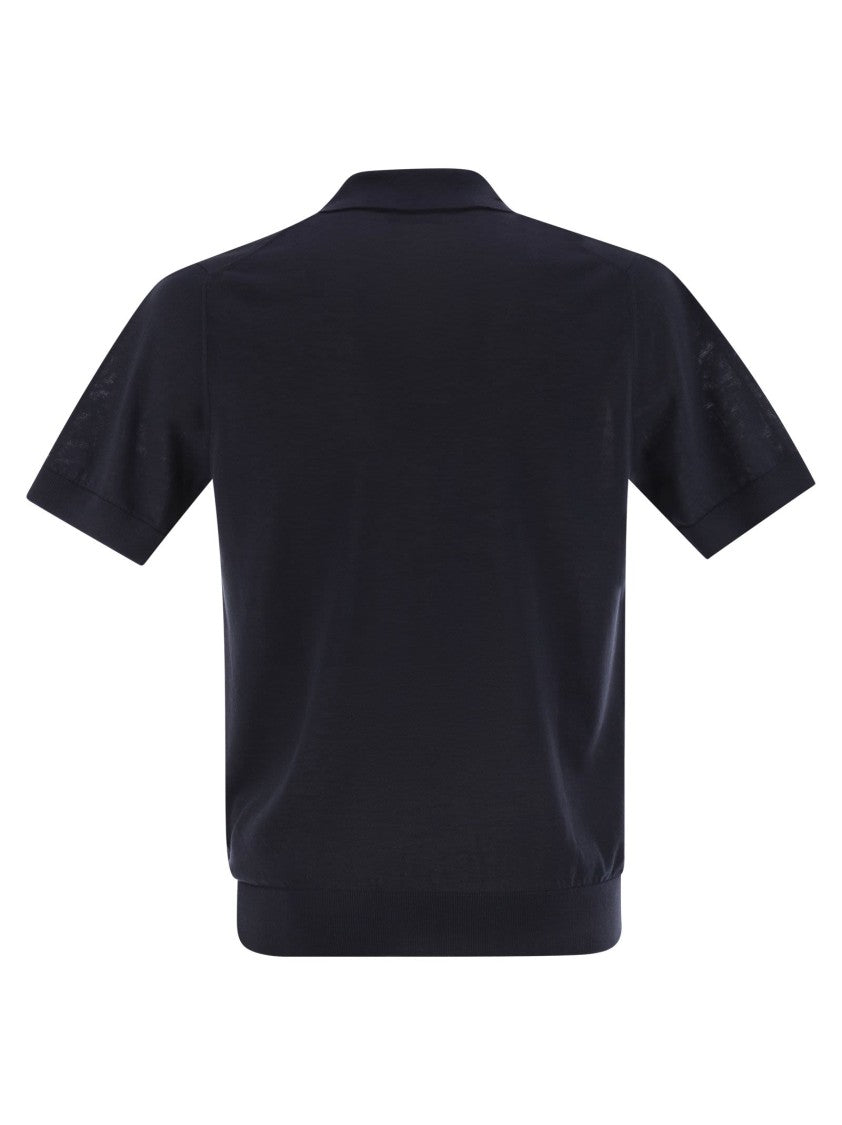 Peserico Polo Shirt In Pure Cotton Yarn