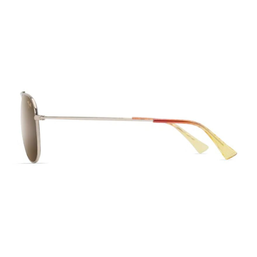 Maui Jim Hauoli Aviator Sunglasses With Gradient Lenses And Gold Accents