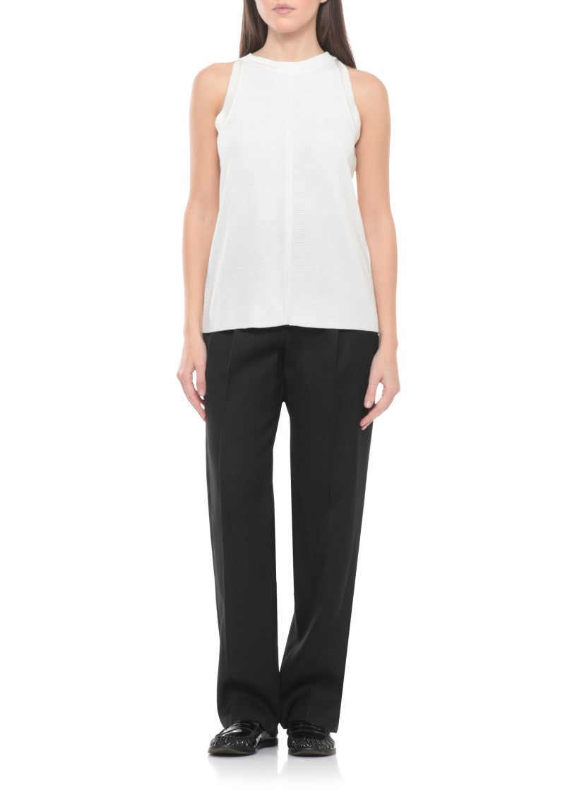 Loulou De Saison Ivory Ohana Viscose Tank Top