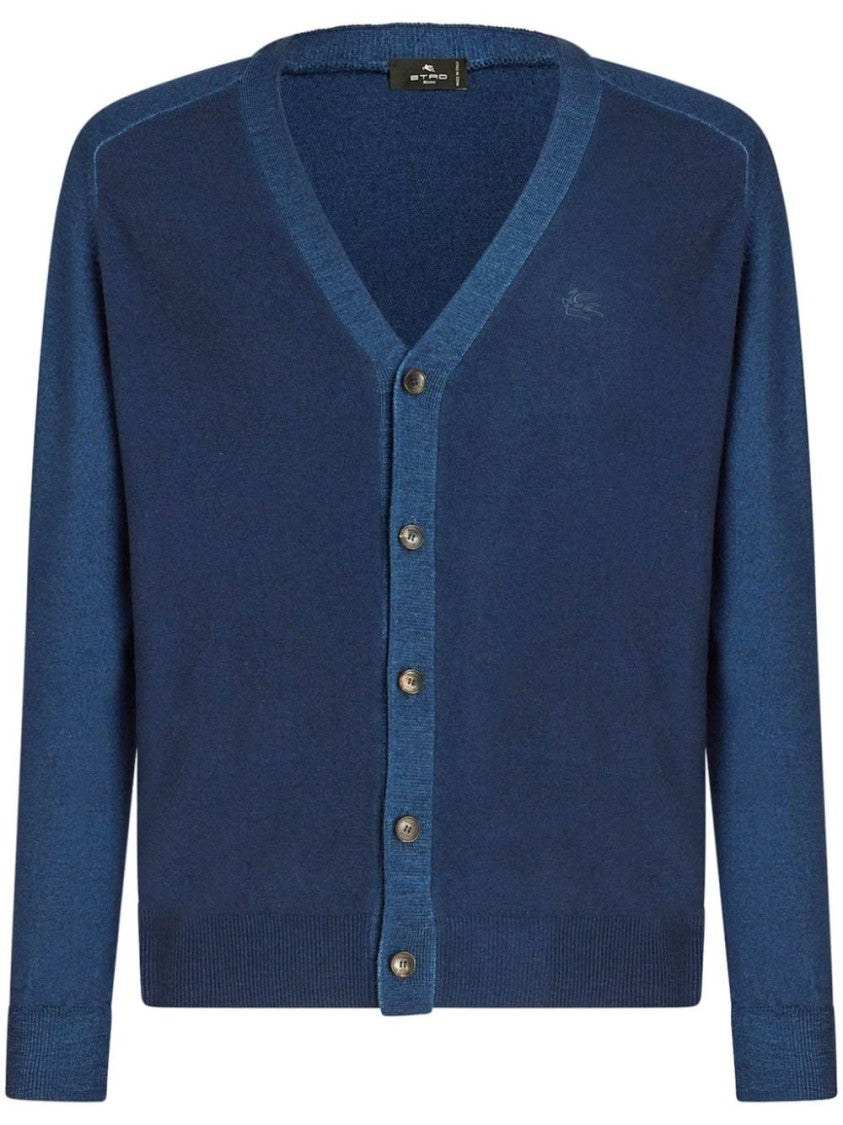 Etro Refined V-Neck Cardigan With Button-Down Front