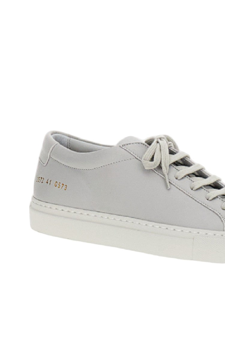 Common Projects Grey Achille Premium Leather Sneakers