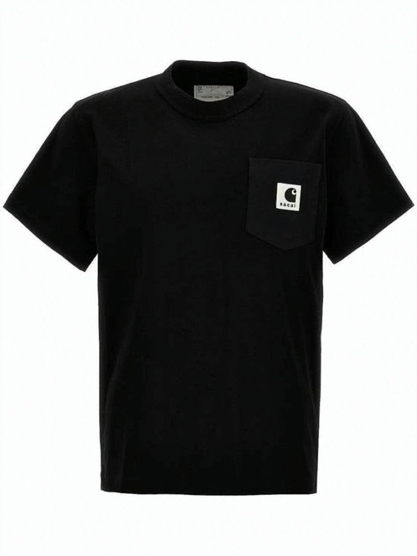 Sacai Short-Sleeved T-Shirt With Contrast Logo Patch