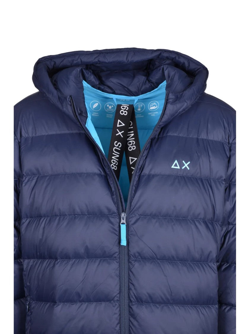 Sun68 Multicolor Polyamide Men's Centogrammi Down Jacket