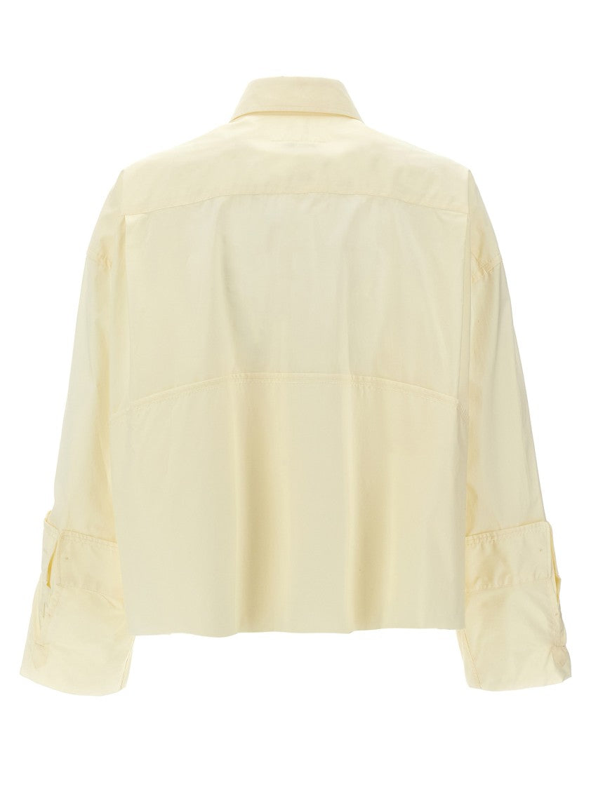 Mm6 By Maison Margiela Cotton Shirt With Front Logo Print