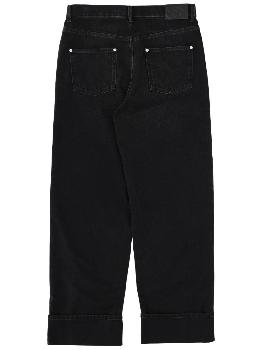 Bottega Veneta Wide-Fit Jeans With Folded Hem Detail