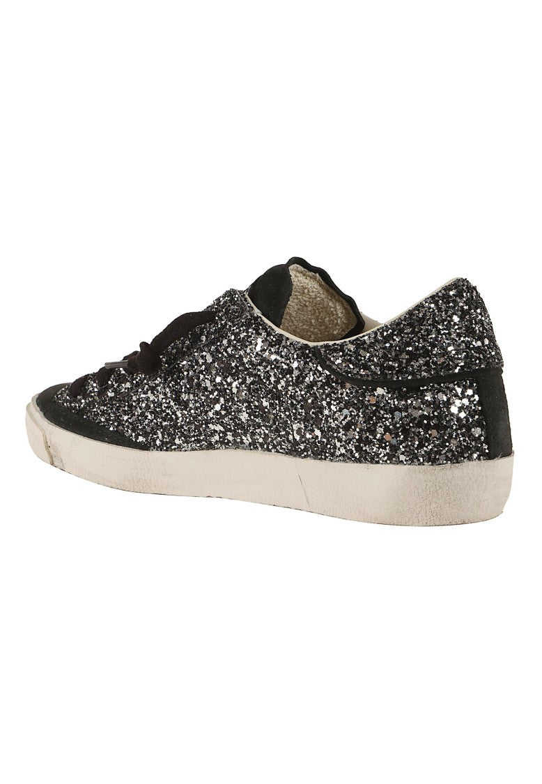 Philippe Model Prsx Low Glitter Suede Sneakers