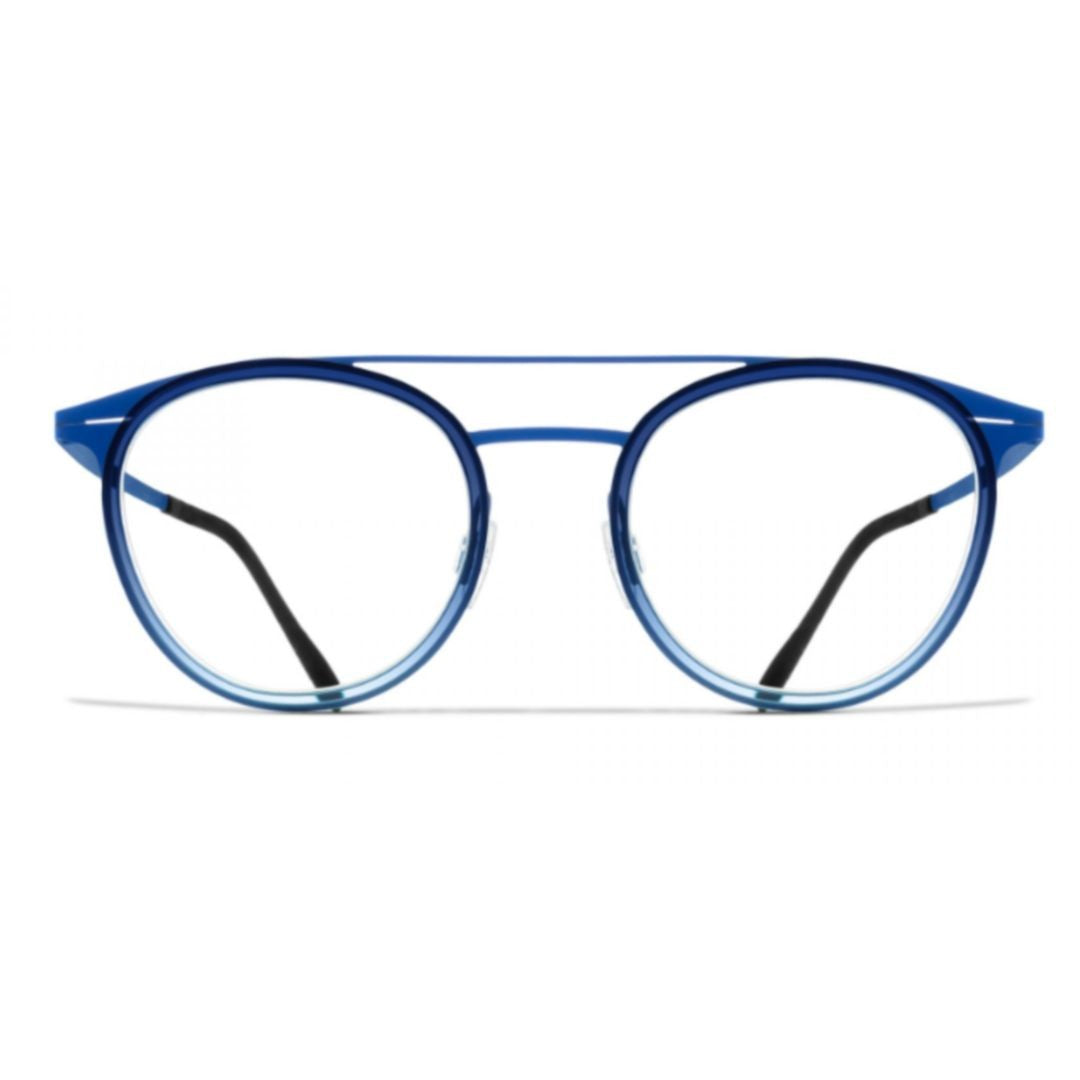 Blackfin Bf974 Clear Lake Round Frame Eyeglasses With Double Bridge In Gradient Blue