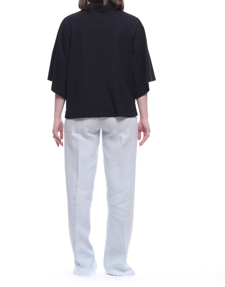 Forte Forte Linen Trousers With Mid-Rise Waist And Fluid Silhouette