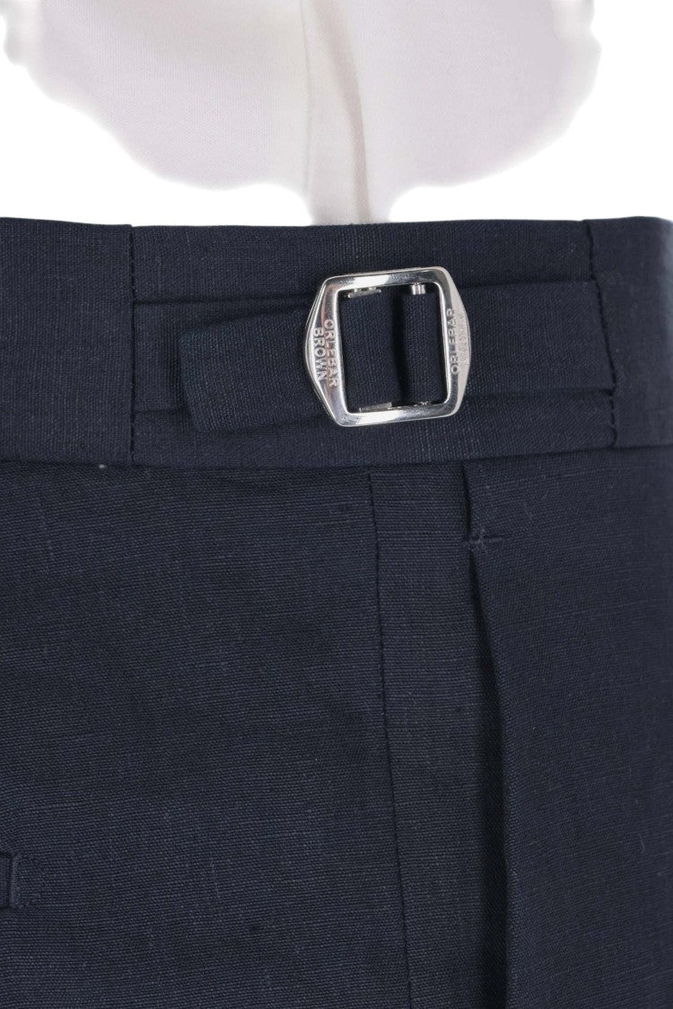 Orlebar Brown Griffon Lightweight Linen Straight-Leg Pants