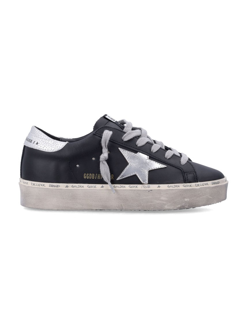 Golden Goose Low-Top Sneakers With Silver Star And Distressed Sole