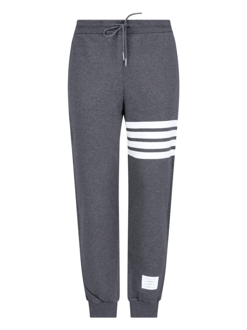 Thom Browne "4-Bar" Sweatpants – Dark Grey