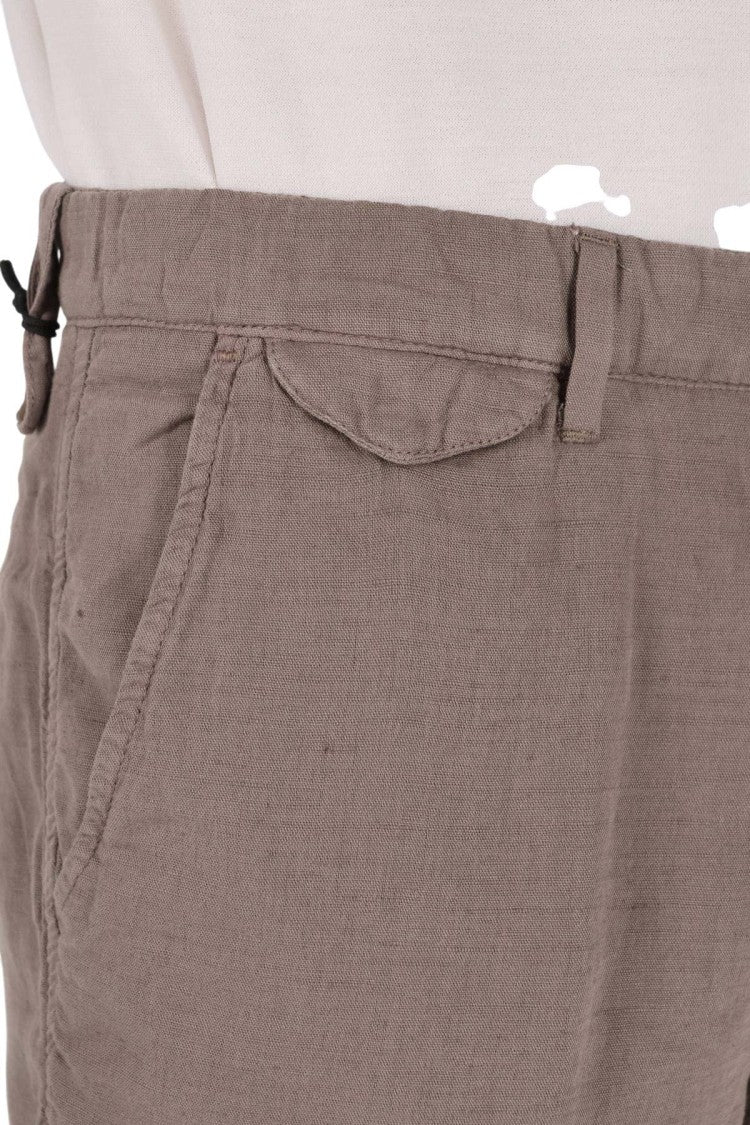 Myths Linen-Cotton Denim Shorts