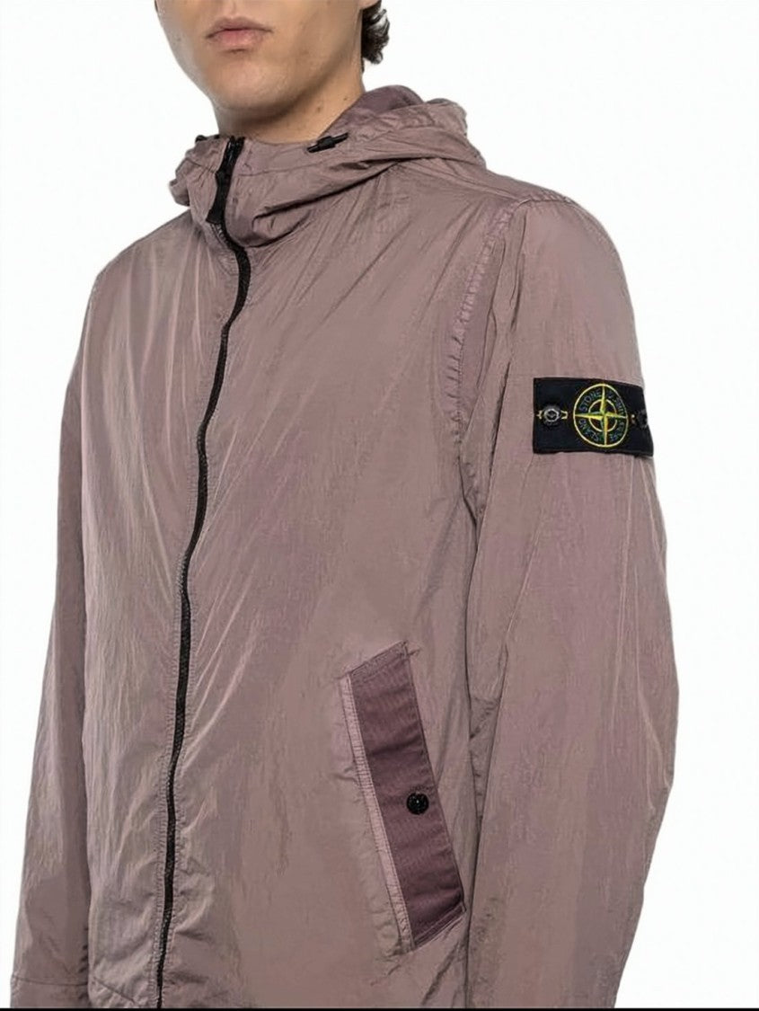Stone Island Lightweight Nylon Jacket With Hood