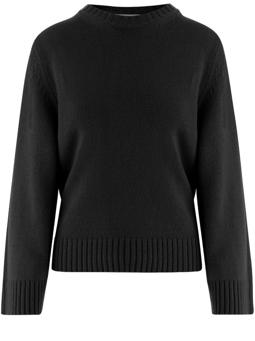 Oliver Lattughi Black Knit Cashmere Sweater